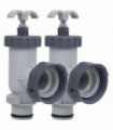 vidaXL Pool Plunger Valves 2 pcs