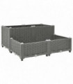 vidaXL Raised Bed 80x80x38 cm Polypropylene