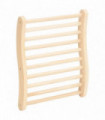 S-Shape Sauna Backrest Solid Wood Pine