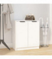 vidaXL Shoe Cabinet White 59x35x70 cm Engineered Wood