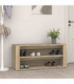 Shoe Rack Sonoma Oak 100x35x45 cm Engineered Wood