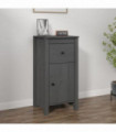 Sideboard Grey 40x35x80 cm Solid Wood Pine