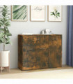 Sideboard Smoked Oak 88x30x70 cm Engineered Wood