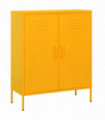 Storage Cabinet Mustard Yellow 80x35x101.5 cm Steel