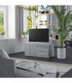 TV Cabinet Grey Sonoma 80x34x36 cm Engineered Wood