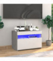 TV Cabinet with LED Lights Grey Sonoma 60x35x40 cm