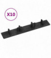 Decking End Caps 10 pcs Black Plastic