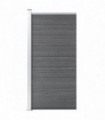 Fence Panel WPC 95x186 cm Grey