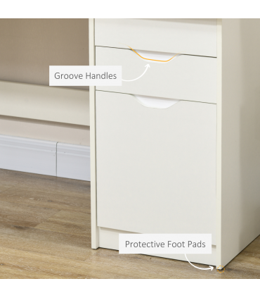 Computer ,Workstation White w/ Drawers Home Office