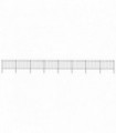 Garden Fence with Spear Top Steel 13.6x1.2 m Black