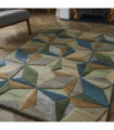 Lilianna Embossed Geo Wool 120x170cm Rug