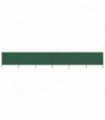 6-panel Wind Screen Fabric 800x120 cm Green