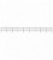 Garden Fence with Spear Top Steel 15.3x1.2 m Black