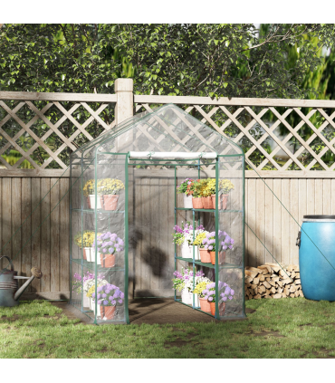 Steel Frame Greenhouse Steel Frame, 2 Shelves