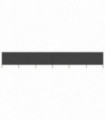 6-panel Wind Screen Fabric 800x120 cm Anthracite