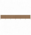 6-panel Wind Screen Fabric 800x120 cm Taupe