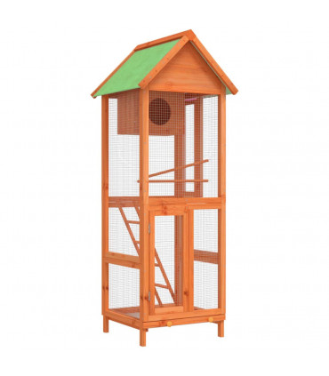 vidaXL Bird House Brown 60x58.5x160 cm Solid Wood Pine