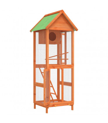 vidaXL Bird House Brown 60x58.5x160 cm Solid Wood Pine