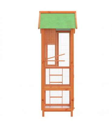 vidaXL Bird House Brown 60x58.5x160 cm Solid Wood Pine