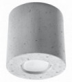 Ceiling lamp Orbis Grey Round Concrete Tube Loft Design LED GU10