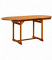 Garden Dining Table (120-170)x80x75 cm Solid Acacia Wood