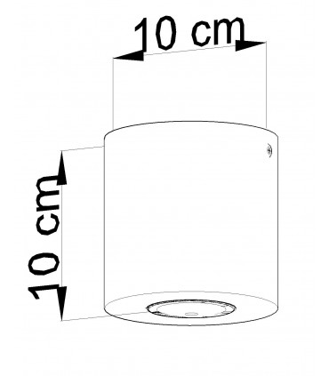 Ceiling lamp ORBIS Natural Wood Round Tube Boho Design GU10