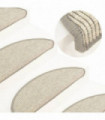 Self-adhesive Stair Mats 15 pcs 56x20 cm Silver