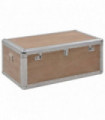 Storage Box Solid Fir Wood 91x52x40 cm Brown