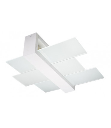 Ceiling Lamp FENIKS 2 White Wood/Glass Modern Lamp Loft Design E27