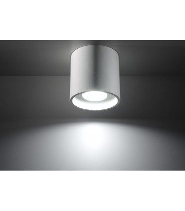 Ceiling Lamp ORBIS 1 White Round Shape Modern Loft Design LED GU10