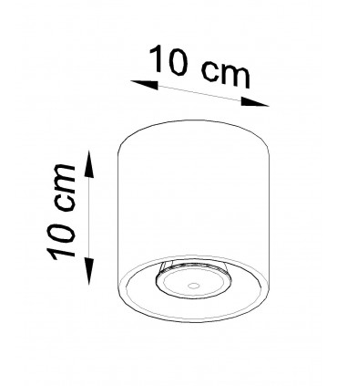 Ceiling Lamp ORBIS 1 White Round Shape Modern Loft Design LED GU10