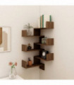 vidaXL Wall Corner Shelves 2 pcs Brown Oak 40x40x50 cm Engineered Wood