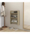 Wall Shoe Cabinet Sonoma Oak 60x18x90 cm Engineered Wood