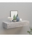 vidaXL Wall-mounted Drawer Shelf Concrete Grey 60x23.5x10cm MDF