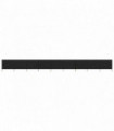 vidaXL 9-panel Wind Screen Fabric 1200x160 cm Black