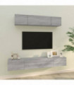 4 Piece TV Cabinet Set Grey Sonoma Engineered Wood