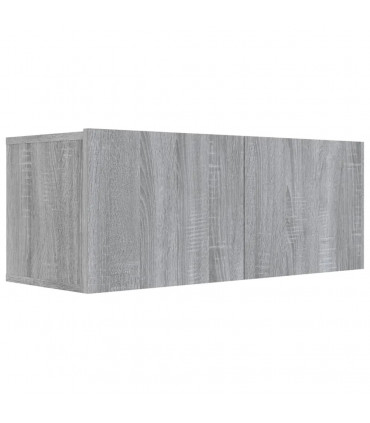 4 Piece TV Cabinet Set Grey Sonoma Engineered Wood