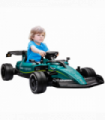 AIYAPLAY 12V Electric Go Kart w/ Shock-Absorbing Wheels, Remote, Bluetooth