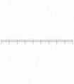 Garden Fence with Hoop Top Steel 15.3x0.6 m Black
