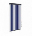 Outdoor Roller Blind 100x250 cm Blue and White