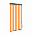 Outdoor Roller Blind 80x250 cm White and Orange