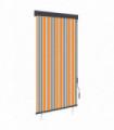 Outdoor Roller Blind 80x250 cm Yellow and Blue