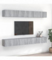 TV Cabinets 8 pcs Grey Sonoma 60x30x30 cm Engineered Wood
