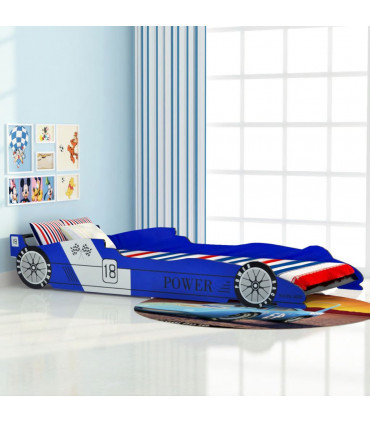 Children's Race Car Bed 90x200 cm Blue