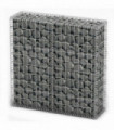 Gabion Basket with Lids Galvanised Wire 100 x 100 x 30 cm