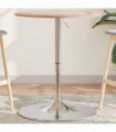 vidaXL Bar Table Ø60x89.5 cm Solid Wood Oak