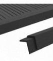 5 pcs Decking Angle Trims WPC 170 cm Black