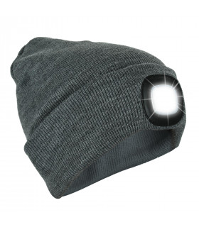 Knit Beanie Hat 4 LED Head Lamp Light Cap Outdoor Hunting Camping Fishing