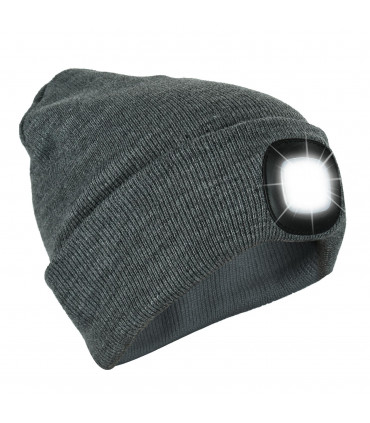 Knit Beanie Hat 4 LED Head Lamp Light Cap Outdoor Hunting Camping Fishing