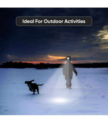 Knit Beanie Hat 4 LED Head Lamp Light Cap Outdoor Hunting Camping Fishing